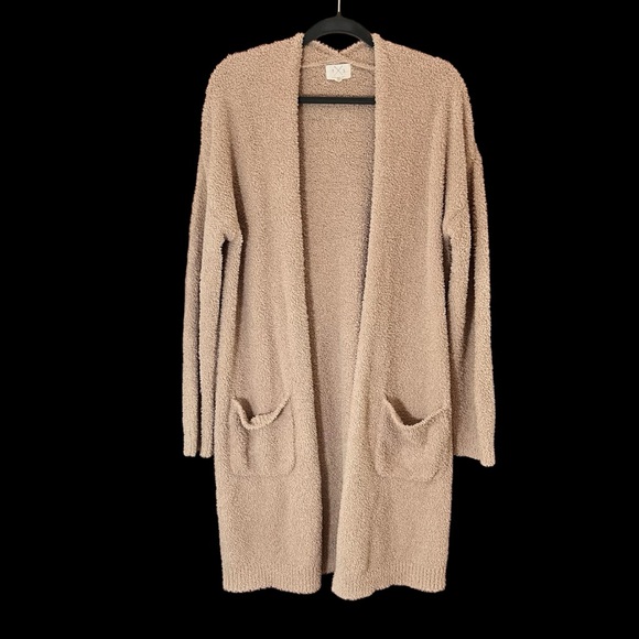 T&S Thread & Supply Ladies Cozy Plush Softest Cardigan with 2 Front Pockets Sz S - Picture 3 of 9